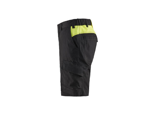 Blåkläder Industrishorts stretch Svart/Gul, str.C64