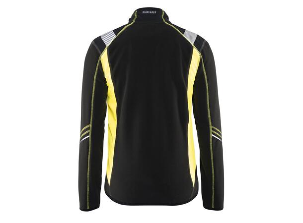 Blåkläder Jakke microfleece varsel Svart/Gul, str.4XL