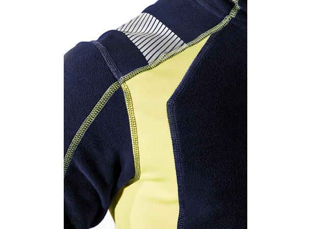 Blåkläder Jakke microfleece varsel Svart/Gul, str.4XL