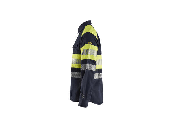 Blåkläder Skjorte Multinorm Marineblå/Gul, str.4XL