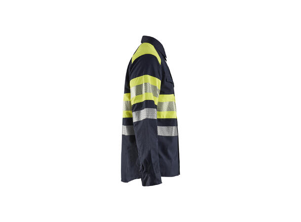 Blåkläder Skjorte Multinorm Marineblå/Gul, str.4XL