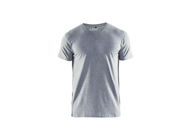 Blåkläder T-Skjorte V-Hals Grå, str.4XL