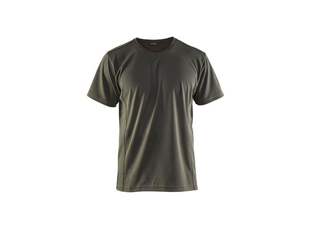 Blåkläder T-skjorte m/ UV-beskyttelse Grønn, str.4XL