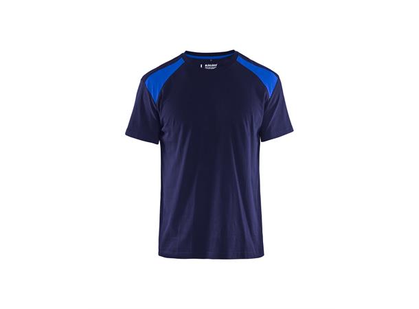 Blåkläder T-skjorte tofarget Marineblå/Blå, str.4XL