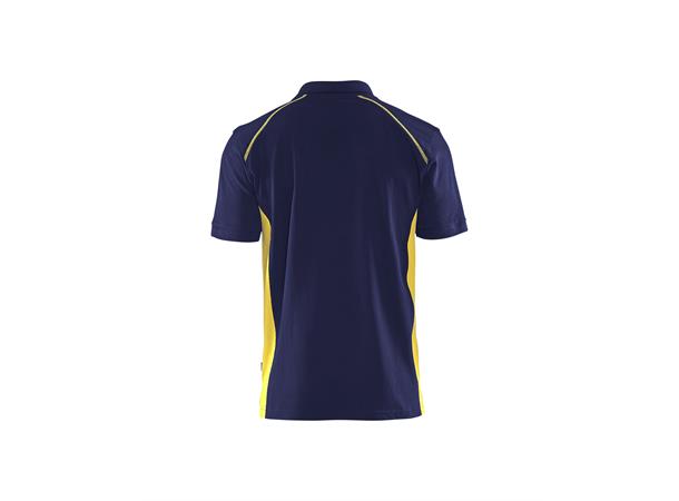 Blåkläder polo Marineblå/Gul, str.XL