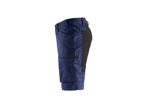 Blåkläder serviceshorts, stretch paneler Marineblå/Svart, str.C44