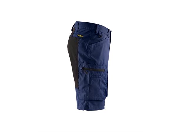 Blåkläder serviceshorts, stretch paneler Marineblå/Svart, str.C44