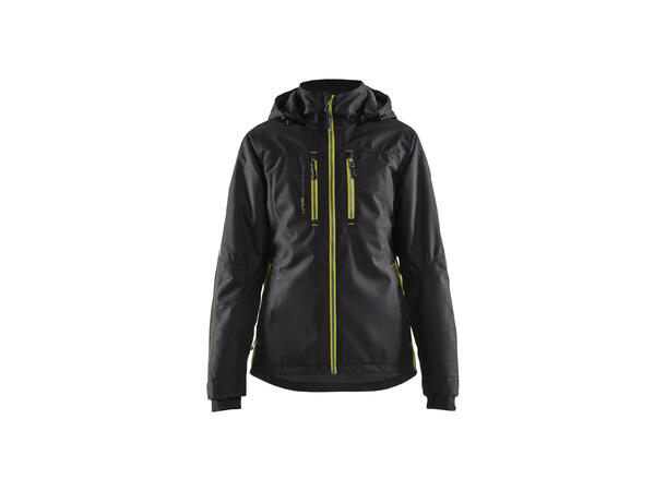 Blåkläder vinterjakke Svart/Gul, str.XXL, dame