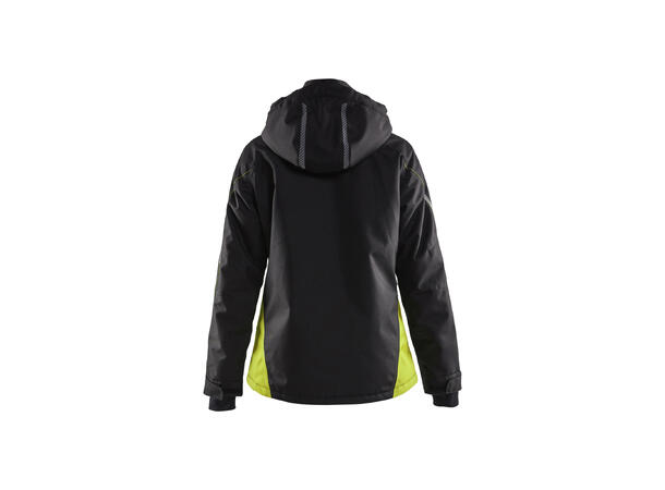 Blåkläder vinterjakke Svart/Gul, str.XXL, dame