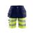 Blåkläder Hivis shorts Kl.1 med HTP Marineblå/Gul, str.C52 