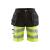 Blåkläder Hivis shorts Kl.1 med HTP Svart/Gul, str.C52 