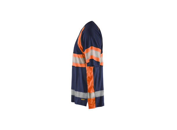 Blåkläder 3337 T-skjorte Varsel Marineblå/Oransje L