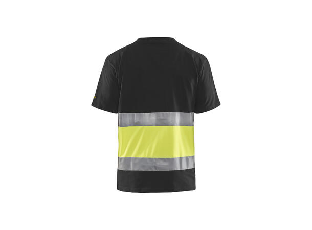 Blåkläder 3387 T-skjorte Varsel Svart/Gul L
