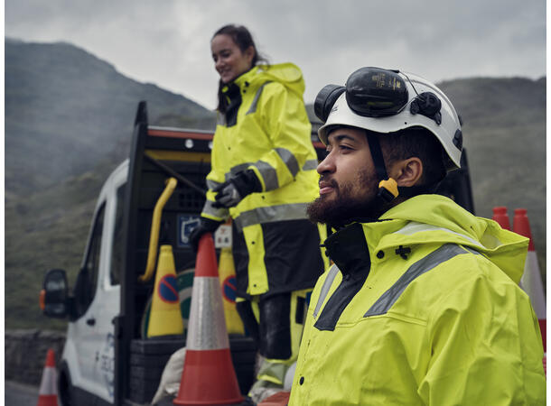 Blåkläder 4302 Regnjakke Varsel Level 2 Gul/Svart L