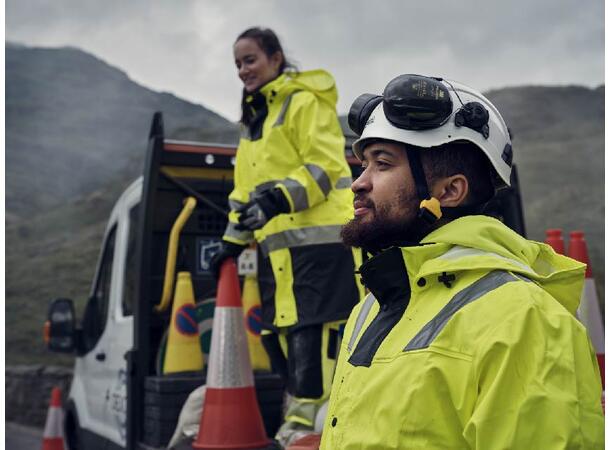 Blåkläder 4302 Regnjakke Varsel Level 2 Gul/Svart L