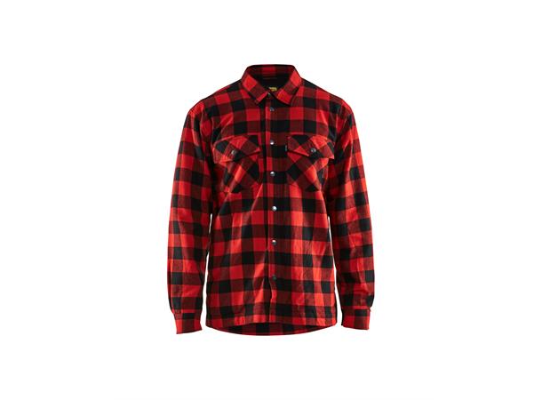 Blåkläder Flanellskjorte foret Rød/Svart, str.XXXL