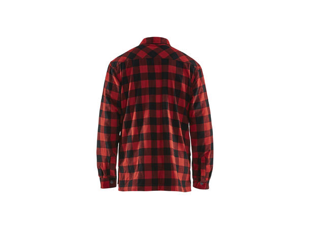 Blåkläder Flanellskjorte foret Rød/Svart, str.XXXL