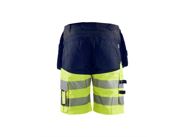 Blåkläder Hivis shorts Kl.1 med HTP Marineblå/Gul, str.C52