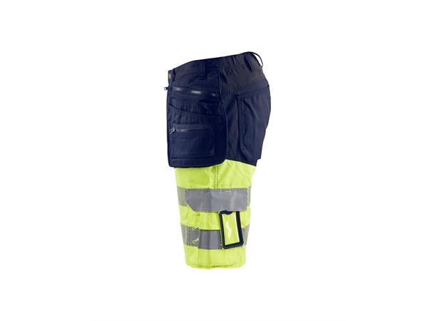 Blåkläder Hivis shorts Kl.1 med HTP Marineblå/Gul, str.C52