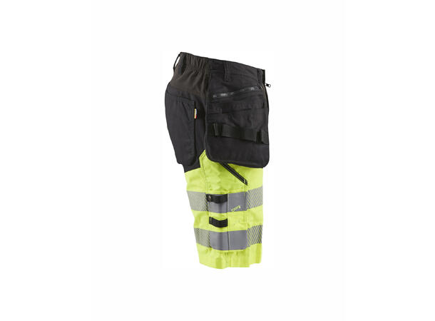 Blåkläder Hivis shorts Kl.1 med HTP Svart/Gul, str.C52