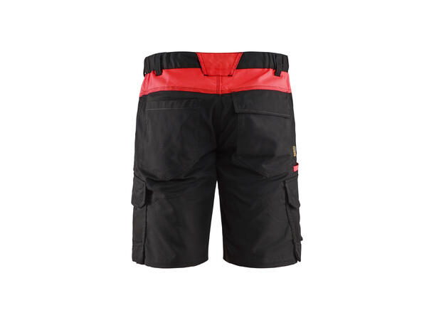Blåkläder Industrishorts stretch Svart/Rød, str.C44