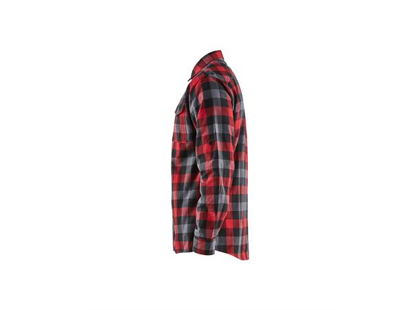 Blåkläder Skjorte Rød/Svart, str.4XL