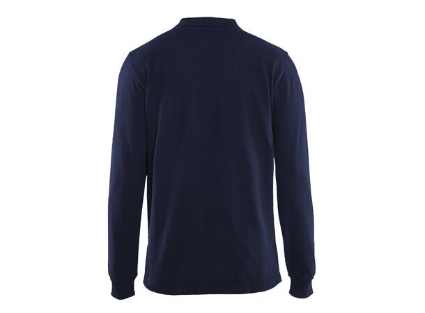 Blåkläder Skjorte polo langermet Marineblå, str.4XL