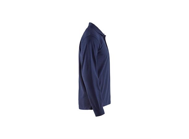 Blåkläder Skjorte polo langermet Marineblå, str.4XL