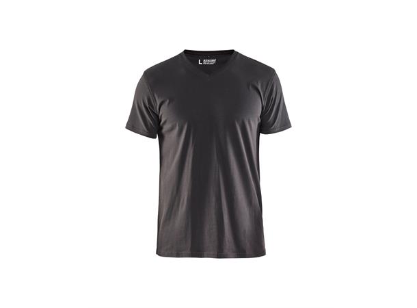 Blåkläder T-Skjorte V-Hals Grå, str.4XL