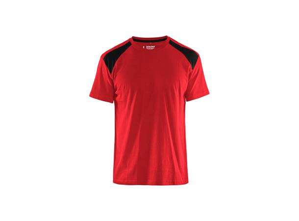 Blåkläder T-skjorte tofarget Rød/Svart, str.4XL