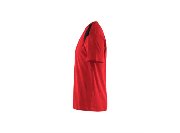 Blåkläder T-skjorte tofarget Rød/Svart, str.4XL
