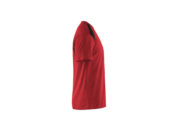 Blåkläder T-skjorte tofarget Rød/Svart, str.4XL