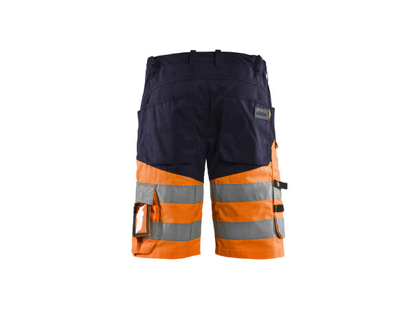 Blåkläder Varselshorts med stretch Marineblå/Oransje, str.C44