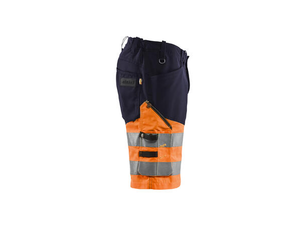 Blåkläder Varselshorts med stretch Marineblå/Oransje, str.C44
