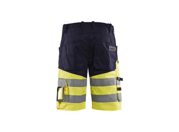 Blåkläder Varselshorts med stretch Marineblå/Gul, str.C44