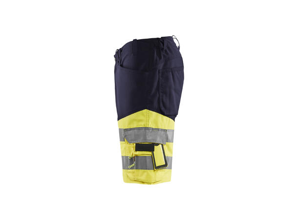 Blåkläder Varselshorts med stretch Marineblå/Gul, str.C44