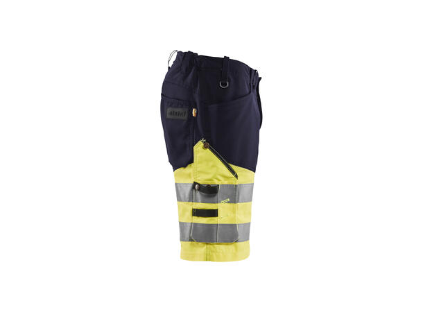 Blåkläder Varselshorts med stretch Marineblå/Gul, str.C44
