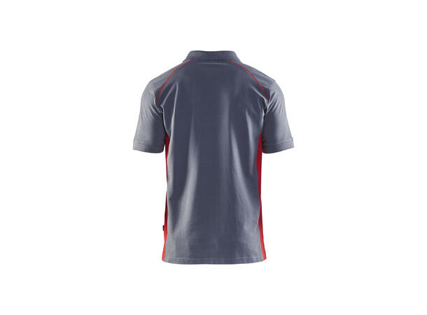 Blåkläder polo Grå/Rød, str.4XL