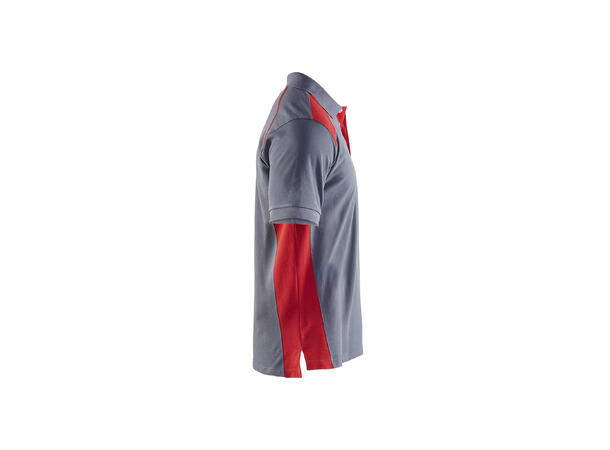 Blåkläder polo Grå/Rød, str.4XL