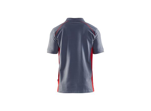 Blåkläder polo Grå/Rød, str.XS