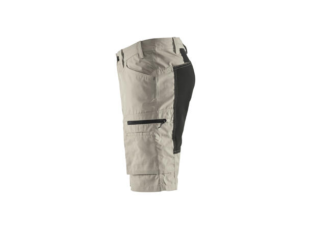 Blåkläder serviceshorts, stretch paneler Beige, str.C46