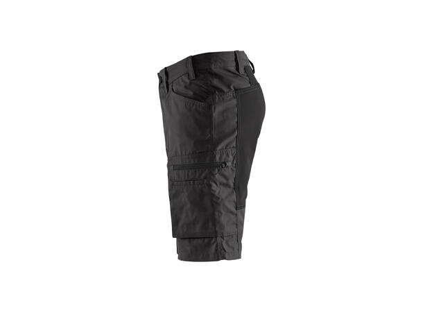 Blåkläder serviceshorts, stretch paneler Svart, str.C56