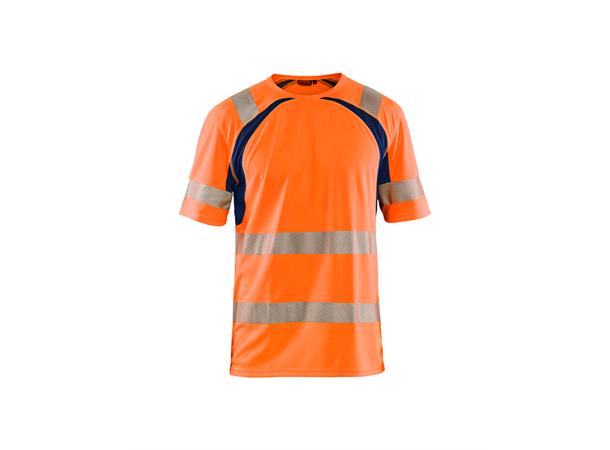 Blåkläder t-skjorte varsel kl 2 Oransje, str.4XL