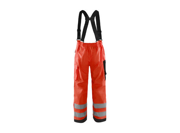 Blåkläder 1302 Regnbukse Varsel Level 2 HiVis Rød XS