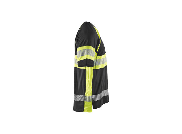 Blåkläder 3337 T-skjorte Varsel Svart/Gul XXXL