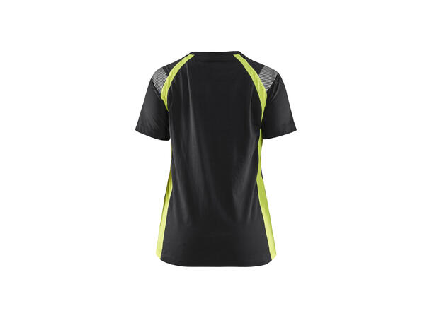 Blåkläder 3402 T-skjorte Dame Svart/Gul L