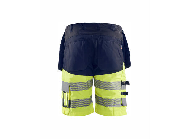 Blåkläder Hivis shorts Kl.1 med HTP Marineblå/Gul, str.C44