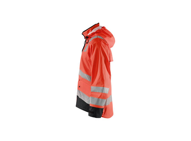 Blåkläder Regnjakke varsel kl 3 Level 2 HiVis Rød, str.L