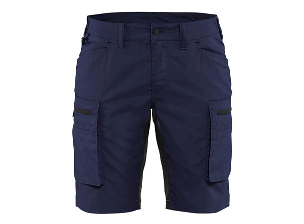 Blåkläder Serviceshorts stretch Marineblå/Svart, str.C34, dame
