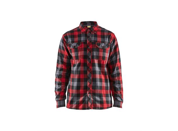 Blåkläder Skjorte Rød/Svart, str.L